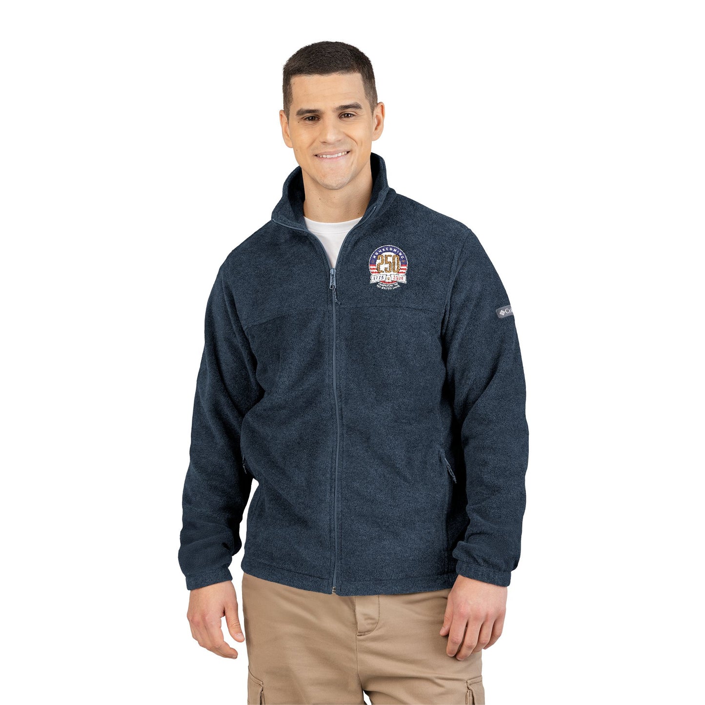 Cozy Unisex Columbia Fleece Jacket with Custom Embroidery, Warm Layering Jacket, Travel Jacket, Gift for Him/Her, Outdoor Adventures