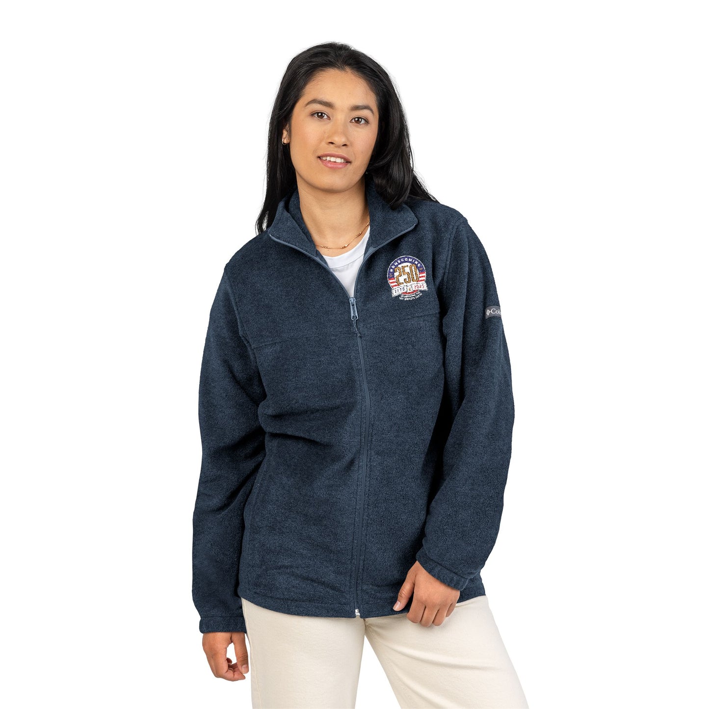 Cozy Unisex Columbia Fleece Jacket with Custom Embroidery, Warm Layering Jacket, Travel Jacket, Gift for Him/Her, Outdoor Adventures