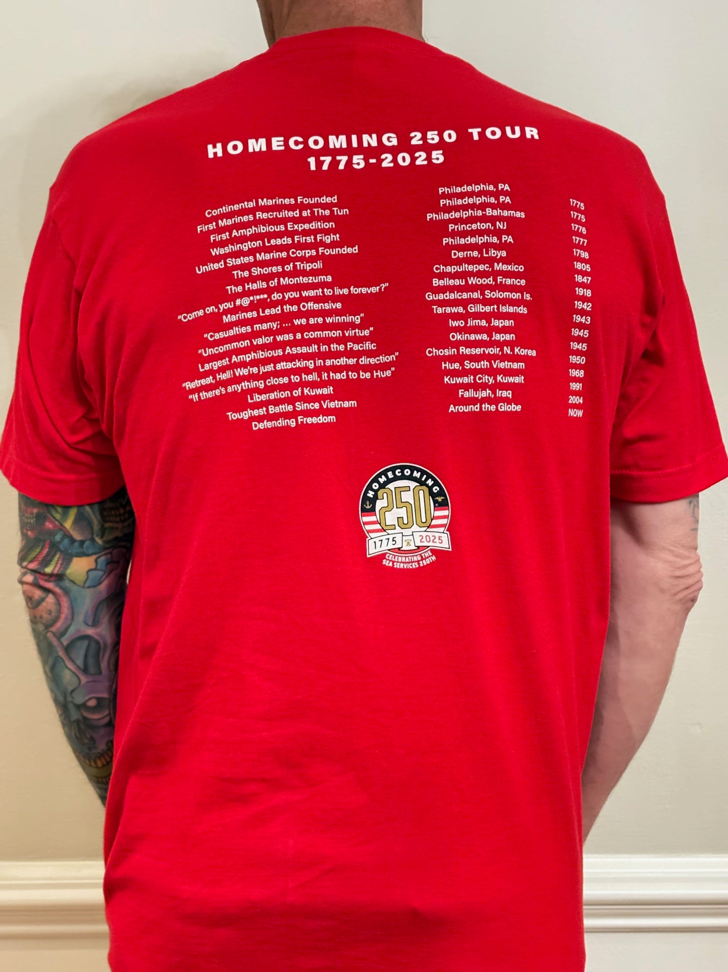 "Concert" Tee-Marine Corps CON-RED-1775