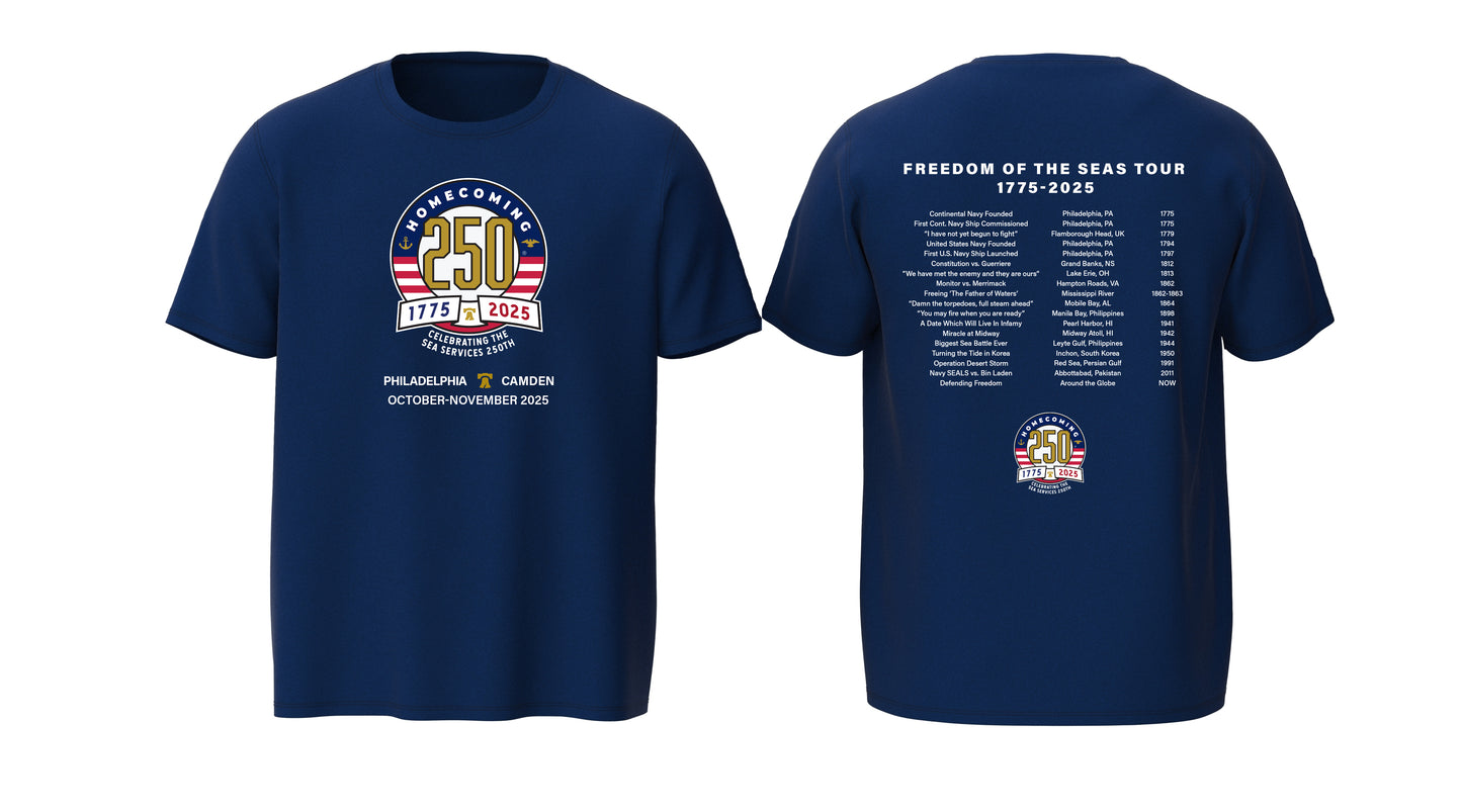 "Concert" Tee- Navy CON-BLU-1775