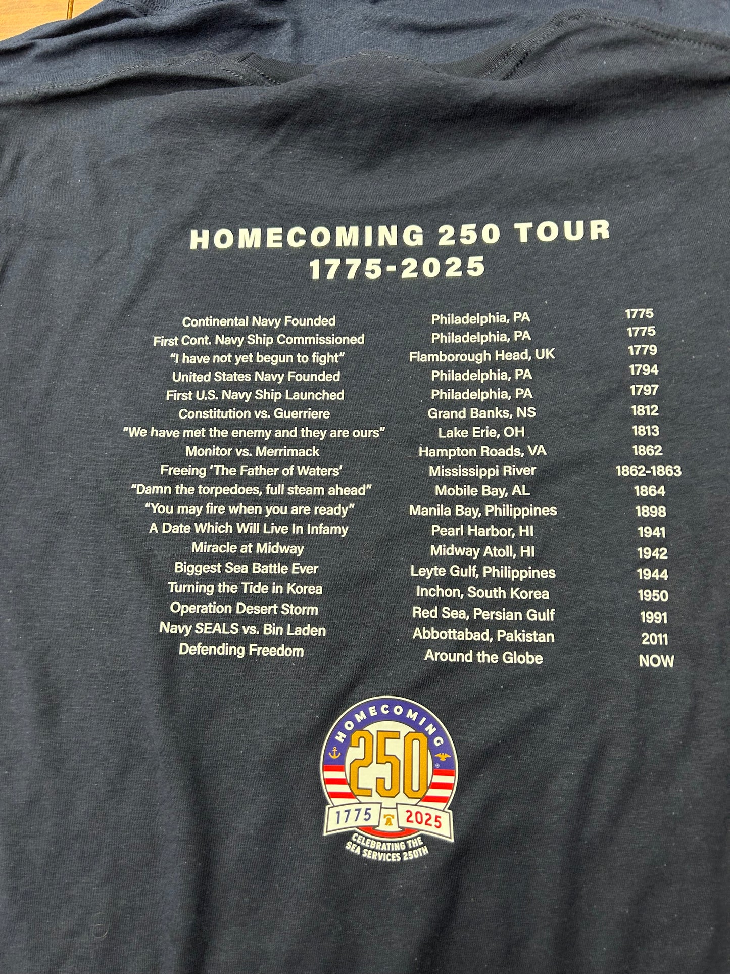 "Concert" Tee- Navy CON-BLU-1775