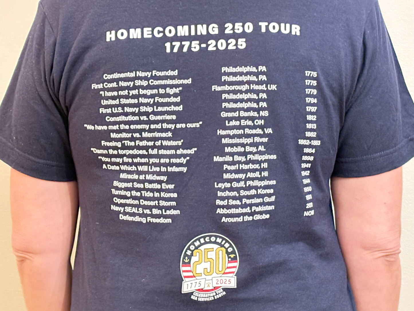 "Concert" Tee- Navy CON-BLU-1775